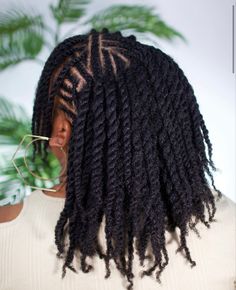 @opaglamz Fulani Twists Natural Hair, Short Fulani Twist, Twist With Beads Natural Hair, Natural Hair Twists With Shells, Black Hair Updo Hairstyles, Natural Hair Bun Styles, Natural Hair Stylists