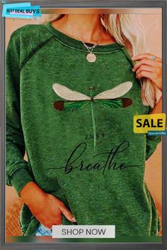 Letter Casual Floral-print Crew Neck Shirt & Tunic Top Printed Hoodies Sweatshirts, Women Hoodies Sweatshirts, Crew Neck Shirt, Print Sweatshirt, Online Tops, Sleeves Pattern, Trendy Tops, Pullover Sweatshirts, Online Shopping Clothes