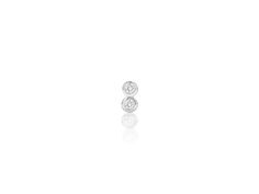 This Single Diamond Duo Earring is offered in 14K yellow and white gold. They are perfect for any secondary piercing hole. Can be special ordered in white or rose gold. Average carat weight 0.06 cts Approximate width: 0.12", height:0.25" Sold as a pair or single Diamond White Gold Piercings For Anniversary, Diamond Piercings In White Gold For Anniversary, White Gold Piercings With Diamond Accents, White Gold Diamond Piercings With Accents, White Gold Diamond Piercings With Diamond Accents, White Gold Sterling Silver Piercings With Diamond Accents, Classic White Gold Earrings With Diamond Eyes, Sterling Silver Piercings In White Gold With Diamond Accents, White Gold Diamond Piercings With Round Cut