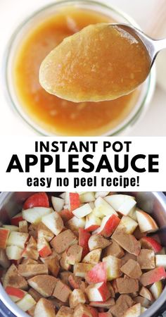 instant pot apple sauce is an easy and delicious recipe