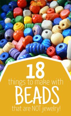 Cool Things To Do With Beads, Crafts To Make With Beads, Crafts With Beads Projects, Bead Art Projects Craft Ideas, Things To Make With Beads Ideas, Crafting With Beads, Bead Ideas Crafts Diy Projects, What To Do With Beads Ideas