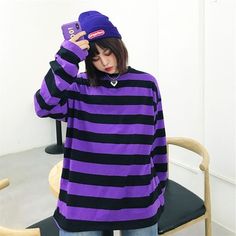 Home · NEW ARRIVAL · Online Store Powered by Storenvy Purple Long Sleeve Sweater For Streetwear, Purple Long Sleeve 90s Top, Purple Patchwork Long Sleeve Top, Retro Purple Long Sleeve Sweater, Black Long Sleeve Tee, Long Sleeve Purple Color Block Sweater, Black Long Sleeve, Long Sleeve Tee, Purple And Black