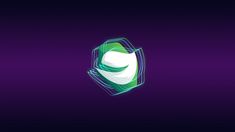 an abstract background with the shape of a shield on it's purple and green colors