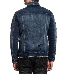 Afflliction Men's Moto Jacket Affliction Men, Reversible Jacket, Black Vintage, Zip Jacket, Moto Jacket, Mens Jackets, Denim Jacket, Spandex, Black