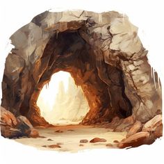 Cave Clipart in Oil Painting Style: HD Vector & 4K Cave Oil Painting, Fantasy Highlands, Cave Clipart, Cave Reference, Cave Architecture, Cave Illustration, Cave Drawing, Environment Painting