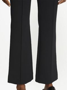 Proenza Schouler White Label Bi-Stretch Crepe Flared Pants - Farfetch Stretch Crepe, Flared Pants, White Label, Proenza Schouler, Black Stretch, Pants Black, Flare Pants, Black Pants, Fashion Branding