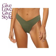 in stock Trendy Green Swimwear With Built-in Bra, Green V-neck Swimwear For Beach, Green Swimwear With Built-in Bra, Green Swimwear With Built-in Bra And Stretch, Green Tie-side Bottom Swimwear, Bra Friendly, Beachwear For Women, Olive Green, Buy Online