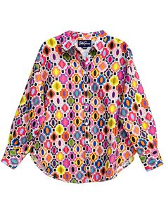 DAWN shirt Gems - Lesley Evers-Best Seller-blouse-Gems Trendy Oversized Multicolor Shirt, Chic Oversized Multicolor Blouse, Trendy Oversized Multicolor Blouse, Oversized Multicolor Collared Shirt, Oversized Multicolor Blouse For Day Out, Trendy Multicolor Tops For Daywear, Multicolor Oversized Button-up Shirt, Oversized Multicolor Button-up Shirt, Oversized Multicolor Tops For Day Out