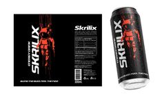 a can of skitrixx energy drink next to the packaging