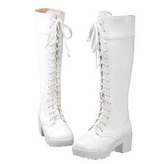 Color:White / BlackHeight:6.5 cmLength:40cm / 15.60"Fabric material:PUShoe Material:RubberSize Chart :Evael Customer Service :Evael@outlook.com Casual White Fitted Boots, White Fitted Casual Boots, White Fitted Summer Boots, Fitted White Boots For Summer, Fitted White Summer Boots, White Lace Boots, Halter Dress Short, Cosplay Boots, Luxury Duvet Covers