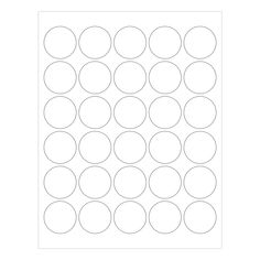 a sheet of paper with circles in the middle and one circle at the bottom, on white