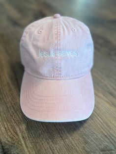 Welcome to my shop! This women's "Jesus saves" hat is embroidered with high quality thread and makes a perfect gift! This hat is a one size fits all with a few color options! If you have any questions or would like to make a customization please send me a message! Thank you for stopping by! Wide Brim Baseball Cap One Size Fits Most, Gift Baseball Cap, Adjustable Dad Hat With Curved Bill, One Size Fits Most Flat Brim Baseball Cap, I Love You God, Christian Crafts, Christian Post, Christian Bible Quotes, Verses Quotes