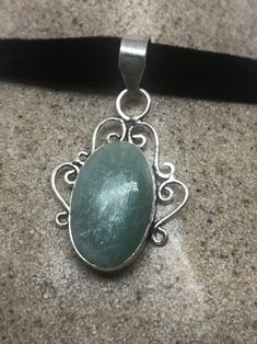 An green Jade toned Aventurine set in an ornate LOW CONTENT silver frame. All jewelry is shipped in a nice gift box. Check out our over a THOUSAND great reviews Elegant Silver Aventurine Jewelry, Handmade Vintage Aventurine Jewelry, Silver Aventurine Jewelry As A Gift, Handmade Silver Aventurine Jewelry, Elegant Silver Aventurine Necklace, Thick Ring, Pretty Pendant, Blue Topaz Stone, Topaz Stone