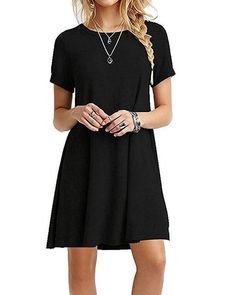 HOT SALE ! FREE SHIPPING  Order Over $80 BUY 3 USE 8% OFF  CODE : 8OFF Item:T0003 Descriptions: Sleeve Type: Short Sleeve Pattern: Solid Color Neckline: Crew Neck Material: Polyester Style:Casual,Basic Theme:Summer Size:S,M,L,XL,2XL Package included: 1 *  Dress Note Due to the difference between different monitors, the picture may not reflect the actual color of the item. Shipping Receiving time = Processing time + Shipping time Return Policy Our Guarantee Return or exchange within 15 days from Red Summer Dresses, Causal Dresses, Boho Beach Dress, Mini Robes, Solid Color Dress, Round Neck Dresses, Vestidos Vintage, Floral Color, Vestido Casual