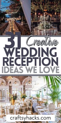 the top five creative wedding reception ideas we love