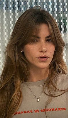 Clara Berry, Sign Aesthetic, Layered Hair With Bangs, Based On Your Zodiac Sign, Haircuts Straight Hair, Long Hair With Bangs, Long Layered Hair, Haircuts For Long Hair, Cut My Hair