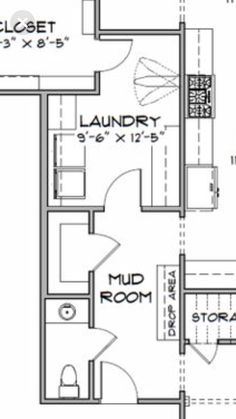 the floor plan for a two bedroom, one bathroom apartment with an attached laundry room