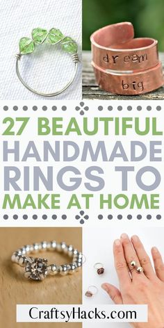 handmade rings to make at home