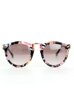 Floral sunglasses. Glasses Design, Color Sunglasses, Winter Typ, Estilo Hippie