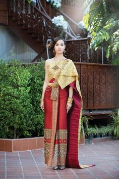 Urassaya Sperbund Silk Dress Fashion, Traditional Thai Dress, Khmer People, Hmong Fashion