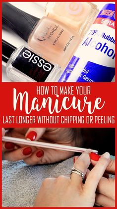 How To Make Your Manicure Last Longer and Prevent Chipping and Peeling Polish No Chip Manicure, Nail Polish Ideas, Nail Polish Hacks, No Chip Nails, Natural Nail Polish, Long Lasting Nail Polish, Fingernail Polish, Polish Ideas, Long Lasting Nails