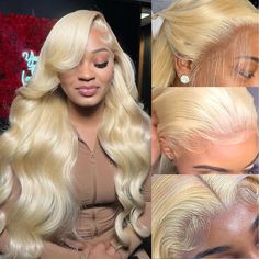 PRICES MAY VARY. 613 lace front wig human hair material: 100% unprocessed human hair, refuses to collect from the floor, soft and natural, healthy and vibrant, no shedding and tangle free Lace Front Wigs Human Hair Lace Type: 613 wigs human hair is 13x4 transparent lace, breathable&durable, medium cap size (22.5 inch) natural hairline, bleached knot pre-plucked with baby hair 613 Lace Front Wig Human Hair Advantages: There are straps inside the hair net, which can reduce the use of glue and make 613 Wigs, 613 Lace Front Wig, 613 Wig, Human Hair Wigs Blonde, Glueless Wigs, Blonde Lace Front Wigs, Lace Front Wigs Human Hair, Hair Net, Wig Human Hair