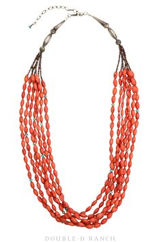 BOLD COLOR FOR ANY COLLECTOR The multi-strand style necklace is a great way to add pops of color and simple layerings. This piece features 7 strands of beautiful bright round orange spiny oyster beads with a sprinkle of turquoise throughout. It is finished with deep brown shell beads and stamped sterling silver cylinders. Use the hook and eye closure to keep it in place and the chain extender for the perfect length. This necklace will make a wondrous addition to anyone’s collection. materials: s Handmade Multi-strand Orange Beaded Necklaces, Orange Multi-strand Beaded Necklaces, Orange Red Coral Beaded Necklaces Hand-strung, Luxury Orange Hand-strung Beaded Necklaces, Adjustable Orange Multi-strand Necklaces, Collar Tips, Earring Pins, Stocking Gifts, Cashmere Accessories