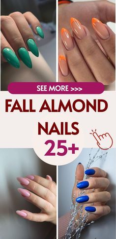 Chic Nails Almond, Autumn Nails Almond, Minimalist Almond Nails, Fall Almond Nails, Opi Nail Envy, Nail Base Coat, Essie Gel Couture, Fall Nail Trends, Gel Couture