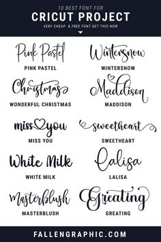 some type of calligraphy that can be used to spell out the words for christmas