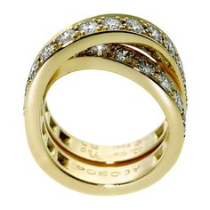 Cartier Nouvelle Vague Diamond Bypass Gold Ring 0000146 Luxury Cartier Jewelry For Anniversary, Luxury Elegant Bypass Ring, Luxury Gold Bypass Ring, Cartier Love Ring Gold Middle Finger, Elegant Luxury Cartier Rings, New Wave Cinema, French New Wave, Cartier Jewelry, Bypass Ring