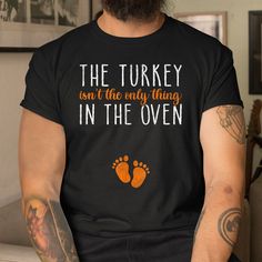 Buy Thanksgiving Pregnancy Announcement Shirt Baby Reveal Turkey Shirt at Fantasywears. Hight quality products with perfect design is available in a spectrum of colors and sizes, and many different types of shirts! Unisex T-Shirt – 100% Cotton (fiber content may vary for different colors) – Medium fabric (5.3 oz/yd² (180 g/m²)) – Classic fit – Tear away the label – Runs true to size Women T-Shirt – 100% combed ringspun cotton (fiber content may vary for different colors) – Light fabric (4.3 oz/y Baby Announcement Thanksgiving, Thanksgiving Baby Announcement, Thanksgiving Pregnancy Announcement, Thanksgiving Baby, Turkey Shirts, Pregnancy Announcement Shirt, Pregnancy Tshirts, Baby Reveal, Baby Coming