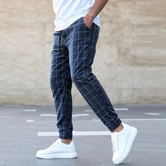 Casual Plaid Bottoms For Spring, Casual Plaid Pants For Spring, Plaid Relaxed Fit Summer Pants, Summer Relaxed Fit Plaid Pants, Summer Plaid Relaxed Fit Pants, Casual Plaid Bottoms With Elastic Waistband, Casual Cotton Plaid Pants, Casual Plaid Cotton Pants, Casual Plaid Bottoms With Pockets