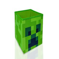 an image of a green minecraft cube