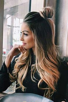 Wispy Curtain Fringe Long Hair Side Part, Chriselle Selling Sunset Hair, Haircut For Long Hair With Layers Face Shapes, Brunette Long Hairstyles, Sunkissed Hair Highlights, Long Hair Ombre, Chocolate Cherry Brown Hair, Summer Long Hair, Cherry Brown Hair