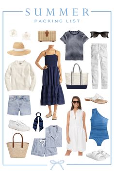 Minnesota Summer Outfits, Nashville 2023, Beach Capsule, Summer Vacation Packing List, Vacation Chic, Summer Packing List, Summer Vacation Packing, How To Have Style, Vacation Packing List