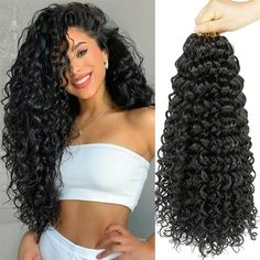 Category:Extension; Gender:Women's; Quantity:8 pack; Occasion:Birthday,Vacation,Party / Evening,Daily Wear,Party Evening; Age Group:Adults; Hair Extension Type:Pre Looped; Hair Material:Synthetic Hair; Texture:Curly; Length:18 inch; Heat Resistant:Yes; Listing Date:02/15/2023; Can Be Permed:No; Unit Weight:0.288 Wavy Braids, Water Wave Crochet Hair, Deep Wave Crochet Hair, Curly Faux Locs Crochet, Wavy Hair With Braid, Curly Crochet Hair, Ocean Wave Crochet Hair, Curly Faux Locs, Curly Crochet Braids