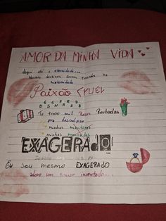 a piece of paper with writing on it that says exaceriao and an image of a cactus