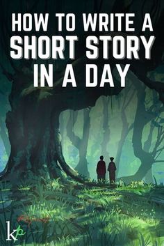 the cover of how to write a short story in a day, with an image of two