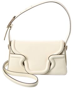 Price As Marked About The Brand: Signature Elegance With A Modern Aesthetic. Made In Italy Le Grand Deuxieme Petite Leather Shoulder Bag In White Leather And Gold-Tone Hardware With Vlogo Accent Interior Design Details: Leather Lining, Interior Pocket Measures 9.5In Wide X 5.5In High X 3.5In Deep Top Handle Drops 8In Adjustable And Removable Shoulder Strap Drops 23In Fold-Over Flap With Magnetic Closure Please Note: All Measurements Were Taken By Hand And Are Approximate Slight Variations May Occur. Our Products Are 100% Genuine. In Some Cases We Purchase Merchandise From Trusted Independent Suppliers And Not Directly From The Brand Owner. In All Cases We Stand By The ity Of Every Product Sold On Our Site. Brand Owner, Versace Jewelry, Valentino Bags, Modern Aesthetic, Medium Bags, Green Leather, Black Patent Leather, Pink Bag, Magnetic Closure