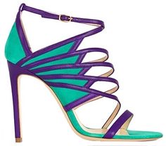 Burak Uyan Blue Heels, Elegant Red, Purple And Green