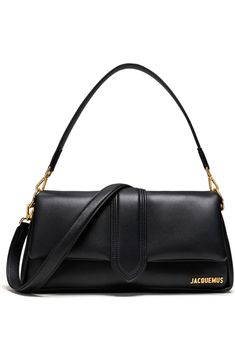 Jacquemus Le Bambimou Satchel | Nordstrom Retro Business Shoulder Bag With Gold-tone Hardware, Retro Leather Shoulder Bag With Gold-tone Hardware, Evening Baguette Bag With Detachable Strap And Flap, Classic Flap Bag With Magnetic Closure And Double Handle, Classic Shoulder Bag With Double Handle And Magnetic Closure, Classic Evening Shoulder Bag With Flap, Leather Flap Baguette Bag For Evening, Evening Satchel With Gold-tone Hardware And Flap, Classic Baguette Bag With Magnetic Closure