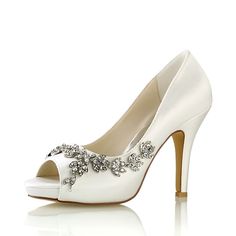 Category:Wedding Shoes,Pumps; Upper Materials:Elastic Fabric; Lining Materials:Leatherette; Embellishment:Crystal,Rhinestone; Heel Type:High Heel,Stiletto Heel; Gender:Women's; Range:EU42; Platform Height:0.59; Toe Shape:Peep Toe; Type:Wedding Heels,Bridesmaid Shoes,Bridal Shoes; Style:Basic,Classic; Heel Height(inch):3-4; Outsole Materials:TR; Occasion:Party,Wedding; Pattern:Solid Colored; Insole Materials:PU; Shipping Weight:0.816; Listing Date:12/14/2017; Production mode:Self-produce; 2023 Tr Bridal Party Shoes, Glitter Wedding Shoes, Wedding Shoes High Heels, Wedding Shoes Pumps, Blue Champagne, How To Stretch Shoes, Wedding Pumps, Rhinestone High Heels, Wedding Shoes Heels