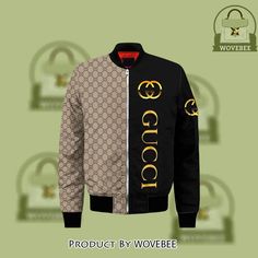 Click link to buy it: . ✔ Fast shipping. ✔ Limited design. Our unique Gucci black beige bomber jacket clothing outfit for men women - wvb-bj3d-877006 will brighten up your entire body and take your fashion style to the next level. Choose your size and get ready to hear all the compliments from friends and family and from Outfit For Men, Gucci Black, New Pins, Knit Cuff, Jacket Outfits, Next Level, Bomber Jacket, The Next, Gucci