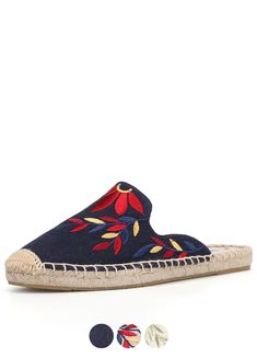 Step out in style with USS Shoes Libia Women's Espadrilles Hemp Summer Mules! These playful and quirky shoes feature a cotton fabric lining and a hemp upper for ultimate comfort and breathability. They're perfect for the summer or spring with an embroidered fashion element and a fun print. These espadrilles are perfect for any occasion, whether you're outside or looking for a comfortable and stylish option for daily wear. Comfortable Textile Espadrilles With Woven Sole, Casual Canvas Espadrilles For The Beach, Comfortable Textile Flat Espadrilles, Comfortable Flat Textile Espadrilles, Comfortable Textile Espadrilles For Vacation, Comfortable Textile Espadrilles With Rubber Sole, Summer Vacation Fabric Espadrilles, Textile Slip-on Espadrilles For Vacation, Comfortable Closed-toe Espadrilles For Vacation