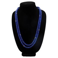 Valentin Magro double strand lapis lazuli and 18k bead 36” necklace featuring 8.1mm to 8.3mm rondelle beads in dark blue lapis strung with (10) gold rondelle shaped beads with an 18k gold decorative claspwith makers mark and marked 18k. Excellent condition with minor scratches to clasp and beads. Retails 8150. Authenticity Guarantee: All of our items are guaranteed to be authentic designer items. If found to be otherwise we will refund the purchase with a professional certification stating such, Elegant Lapis Lazuli Beaded Necklaces, Elegant Lapis Lazuli Beaded Necklace, Elegant Beaded Necklaces With Round Lapis Lazuli Beads, Elegant Lapis Lazuli Beaded Necklaces With Round Beads, Elegant Lapis Lazuli Beaded Necklace With Round Beads, Elegant Lapis Lazuli Necklace With Polished Beads, Formal Lapis Lazuli Beaded Necklace, Formal Lapis Lazuli Necklace With Round Beads, Sapphire-colored Lapis Lazuli Round Beaded Jewelry