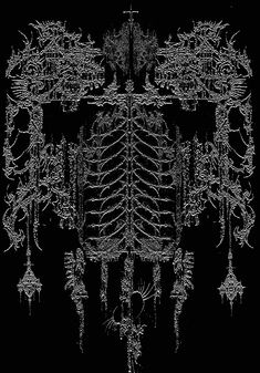 a black and white image of an intricate design