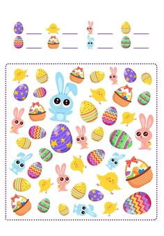 an easter themed counting game for kids