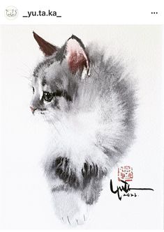 Art Canvas Ideas, Ideas For Canvas, Cats Painting, Watercolor Cats, Illusion Drawings, Cat Watercolor, Canvas Art Projects, Texture Painting On Canvas, Cat Artwork