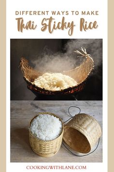 different ways to make thai sticky rice