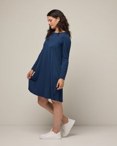 Capsule Wardrobe Dresses, Next Dresses, Midi Wrap Dress, Marine Blue, Day Of The Week, Midi Maxi Dress, Classic Dress, Wool Dress, Fit N Flare Dress